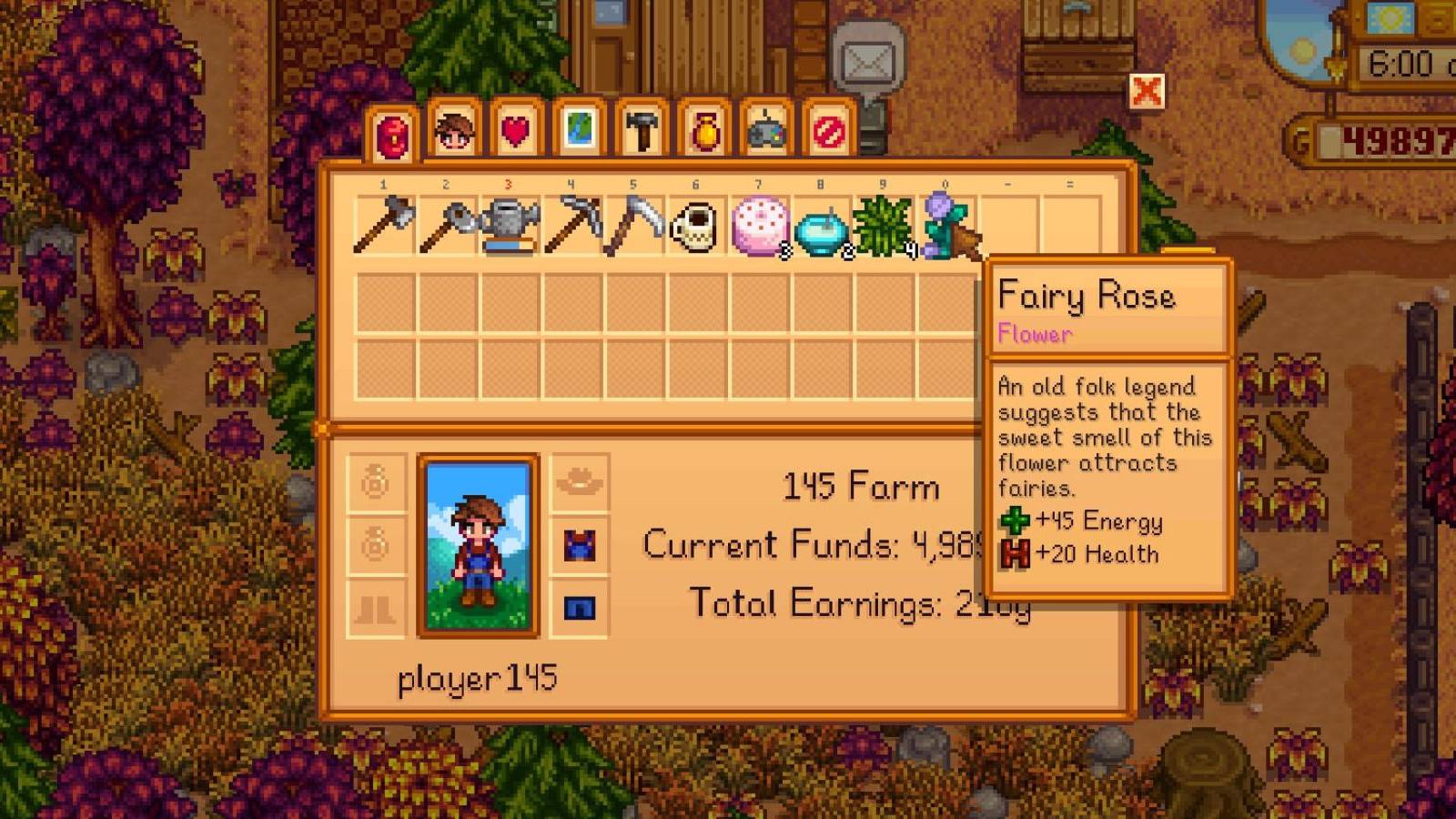 how to get fairy rose in stardew valley
