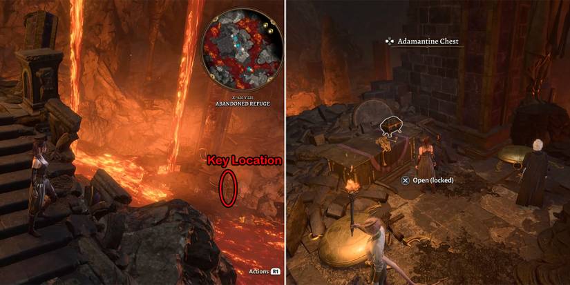 how to open the chest to get sentient amulet location in baldurs gate 3