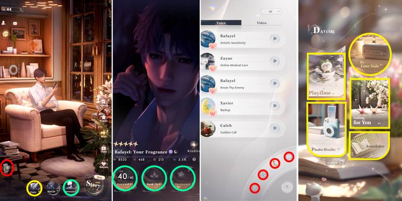 how to raise character affinity in love and deepspace