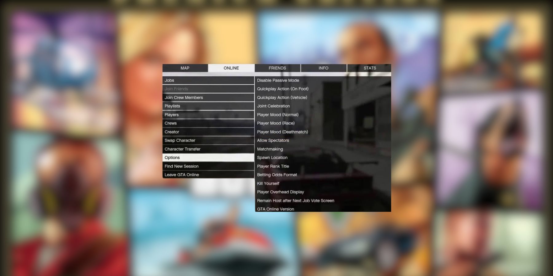 Passive Mode in GTA Online Settings
