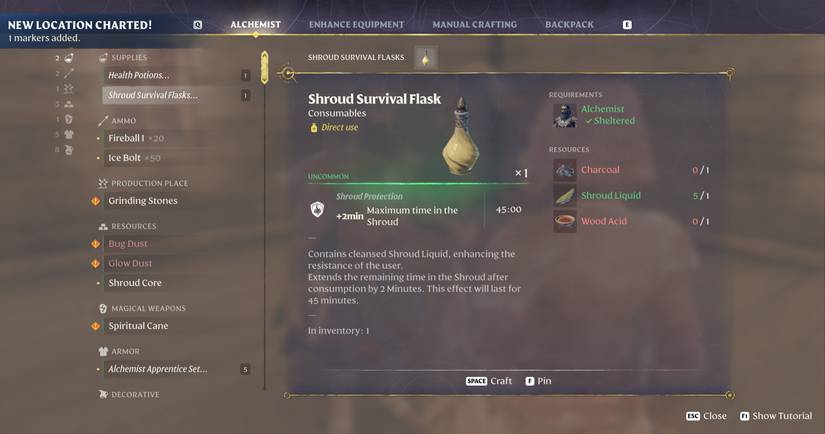 How to Use Shroud Liquid in Enshrouded