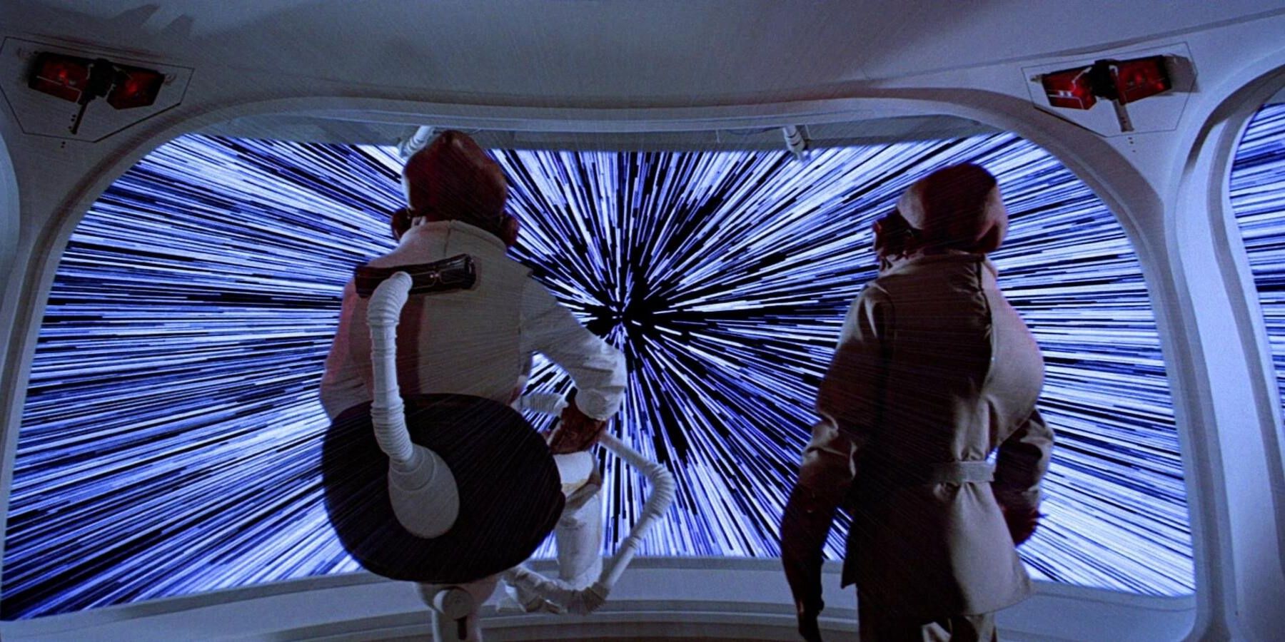 Admiral Ackbar makes the jump to hyperspace