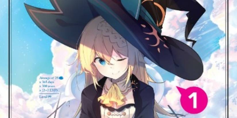 Azusa on the cover of I've Been Killing Slimes for 300 Years Volume 1