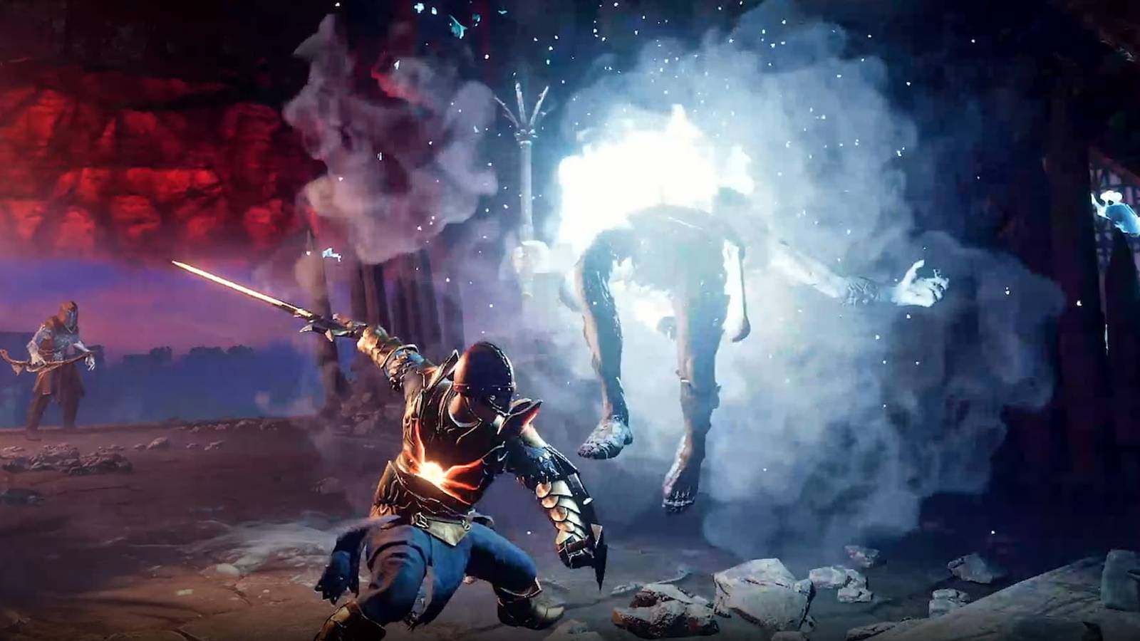 Melee fighting in Enshrouded