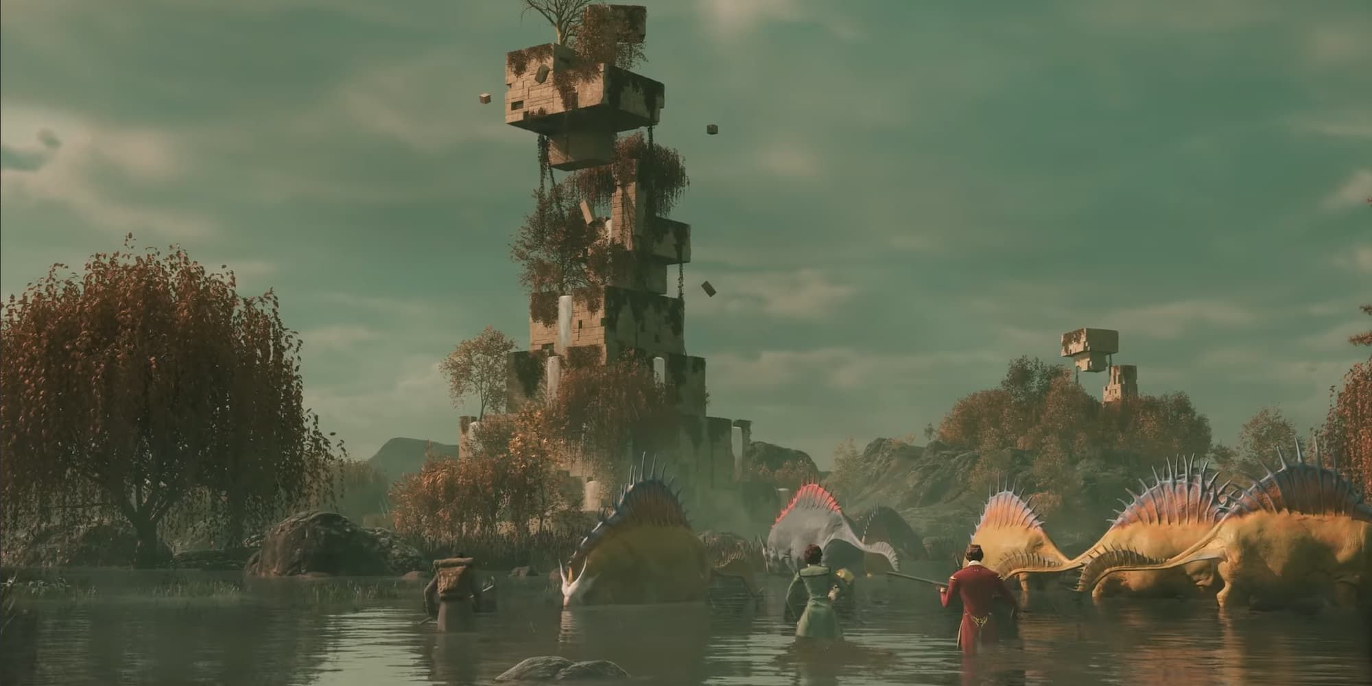 A Fae Tower in a swamp in Nightingale