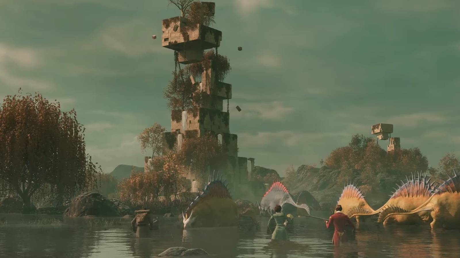 A Fae Tower in a swamp in Nightingale
