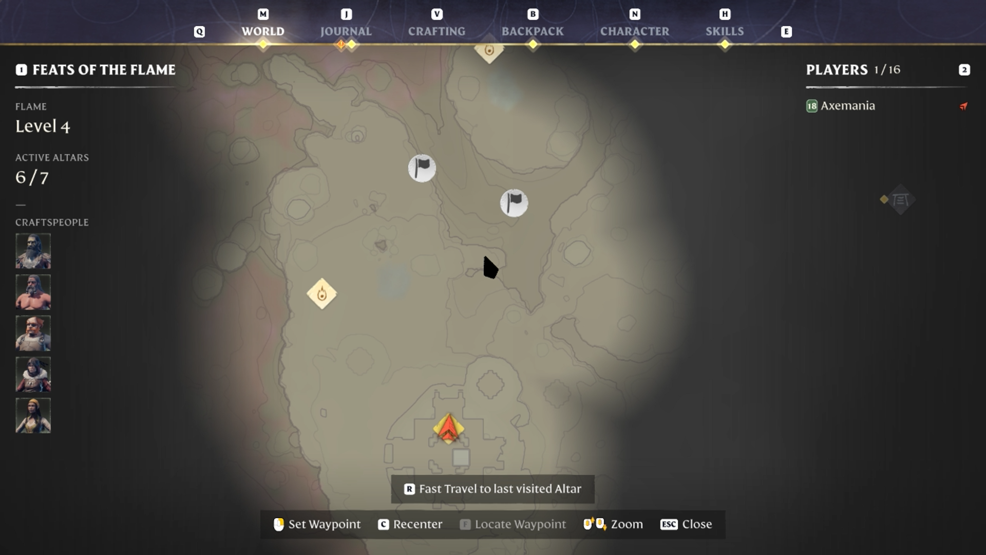 Saffron spawn points in Enshrouded