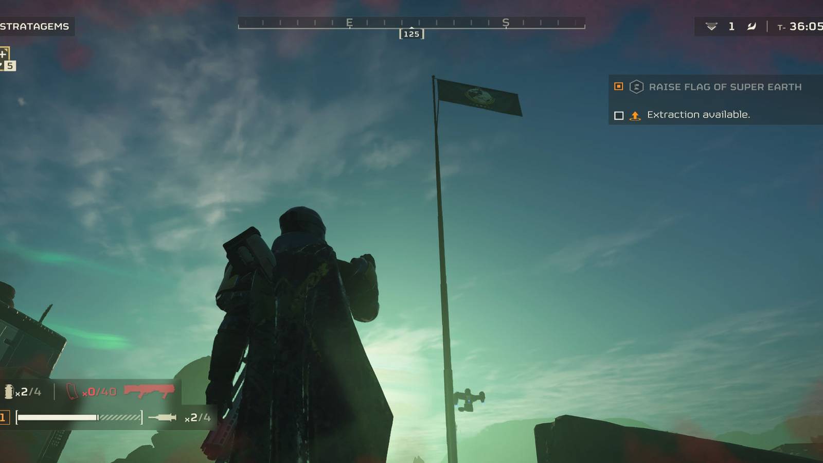 helldivers 2 how to raise the flag