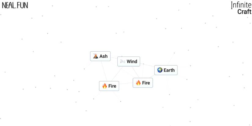 Infinite Craft gameplay