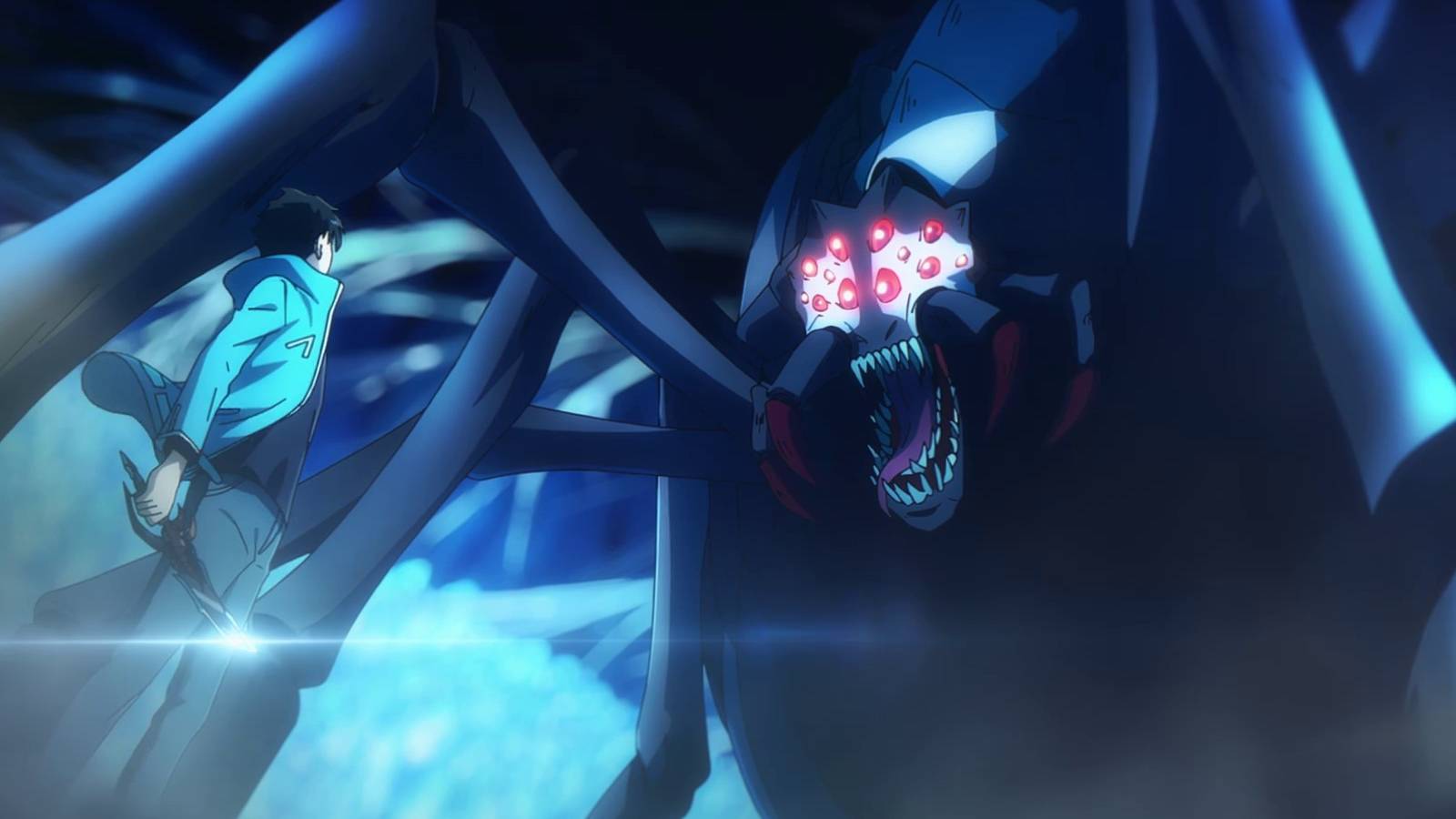 Jinwoo Prepares vs Giant Arachnid – Solo Leveling Episode 5