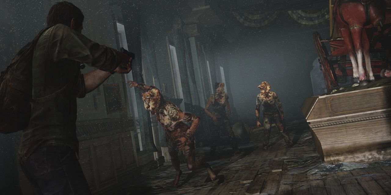 Joel and the Infected in The Last of Us