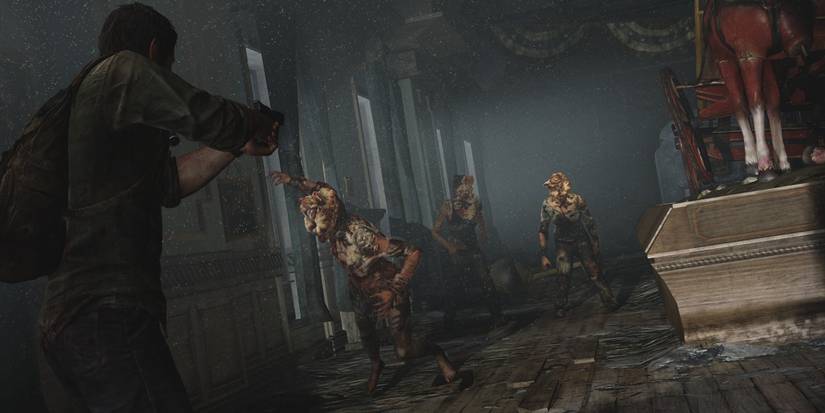 Joel and the Infected in The Last of Us