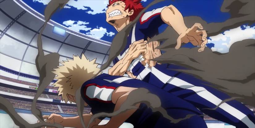 Katsuki Fights Kirishima 