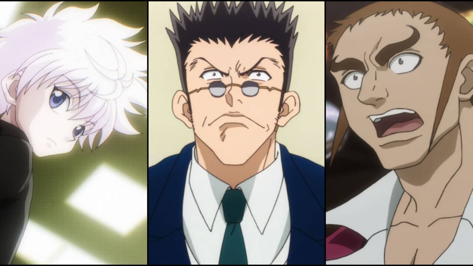 Killua, Leorio, and Zepile in Hunter x Hunter