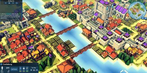 A city from Kingdoms and Castles