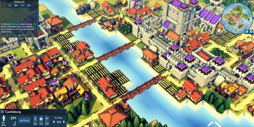 A city from Kingdoms and Castles