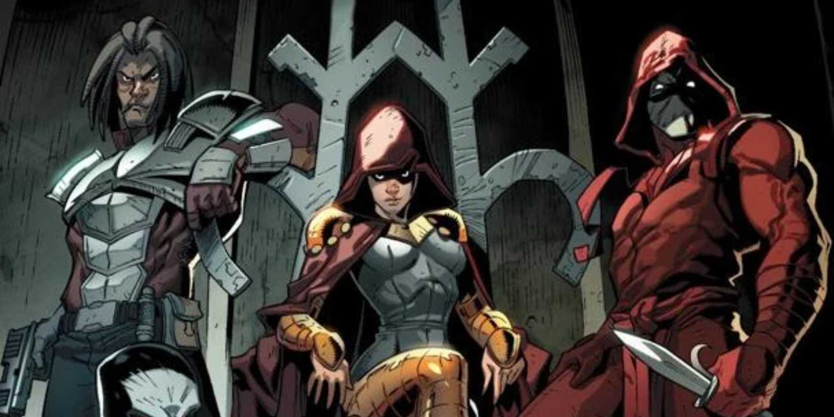 The Assassin's Guild members in the comics