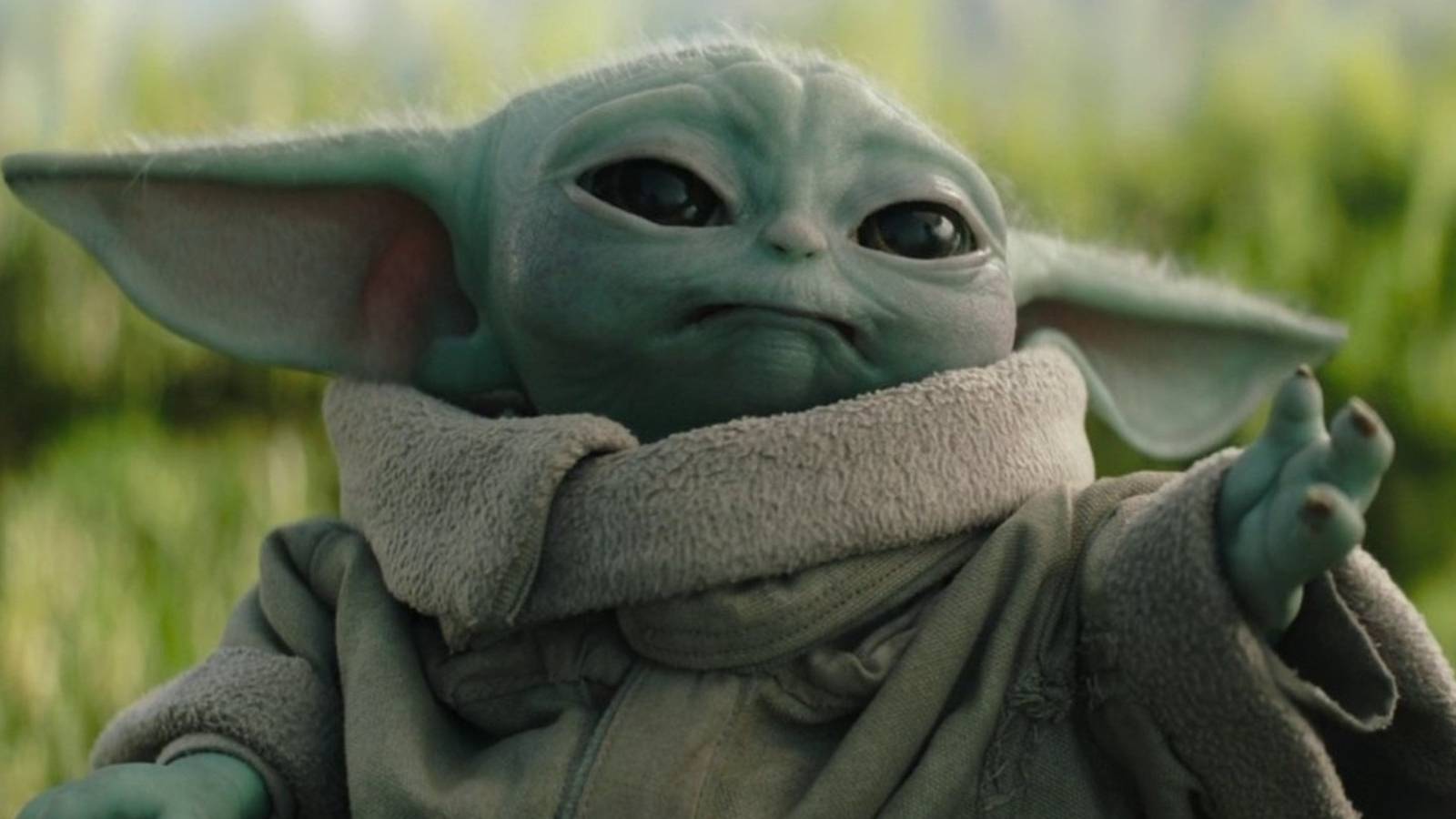 Grogu uses the force