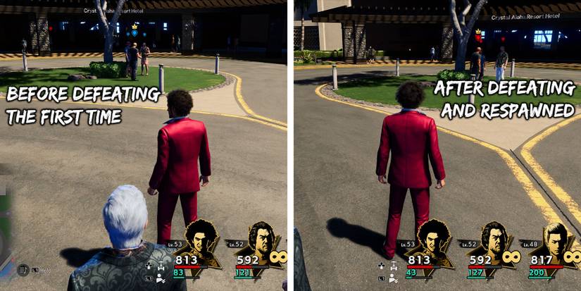 Leveling up Keepers of the City in Like a Dragon: Infinite Wealth.