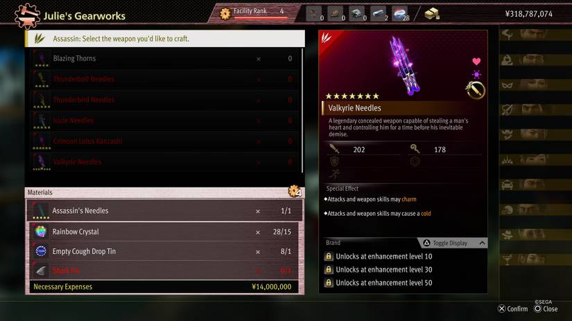 Valkyrie Needles in Like a Dragon: Infinite Wealth