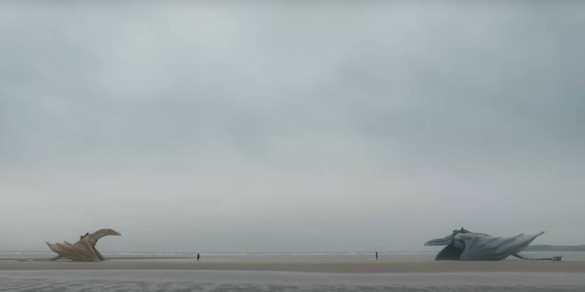 Laenor's dragon Seasmoke in House of the Dragon season 2.