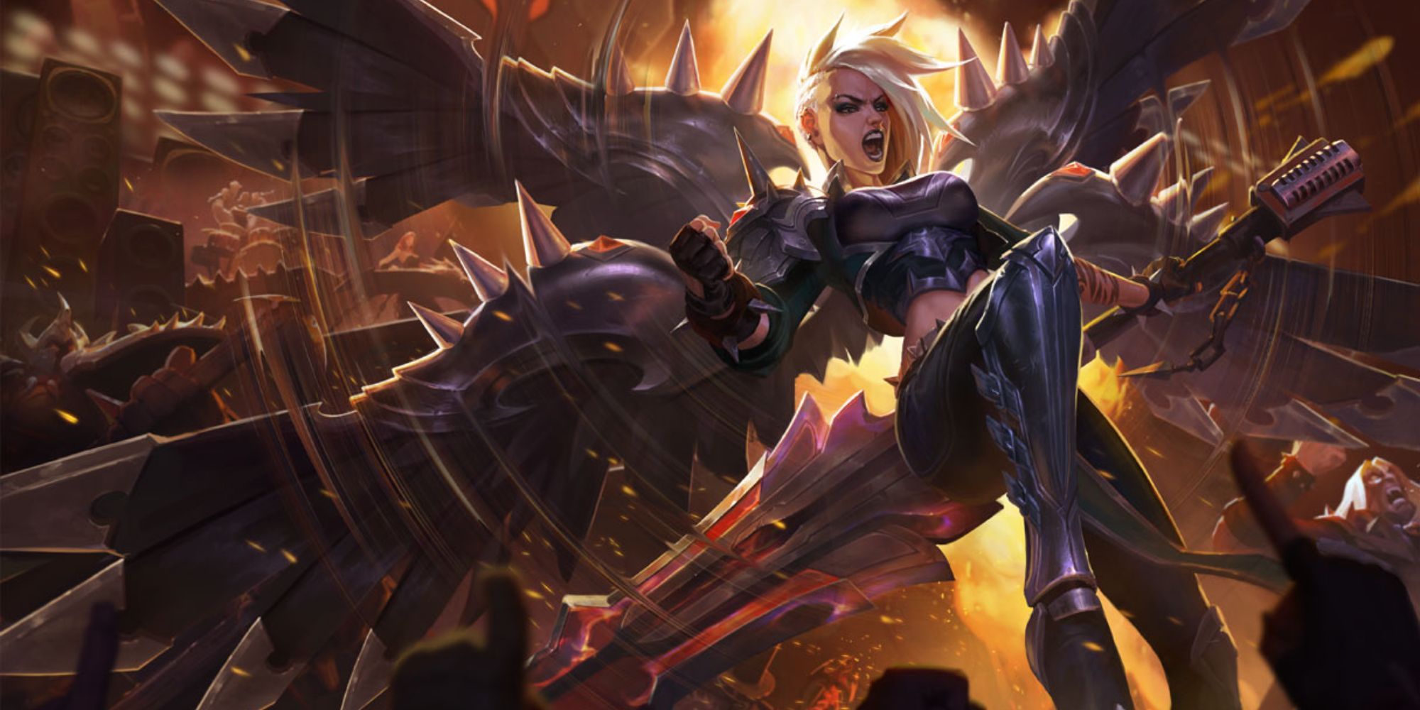 League of Legends Pentakill Kayle splash art 