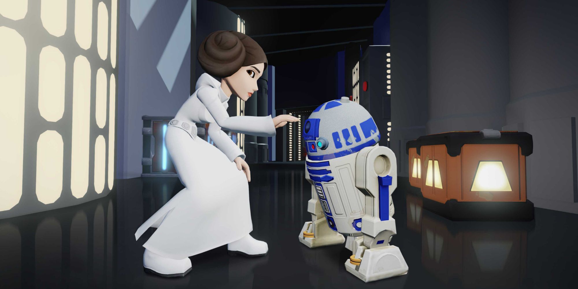 Leia and R2-D2 in Disney Infinity 3
