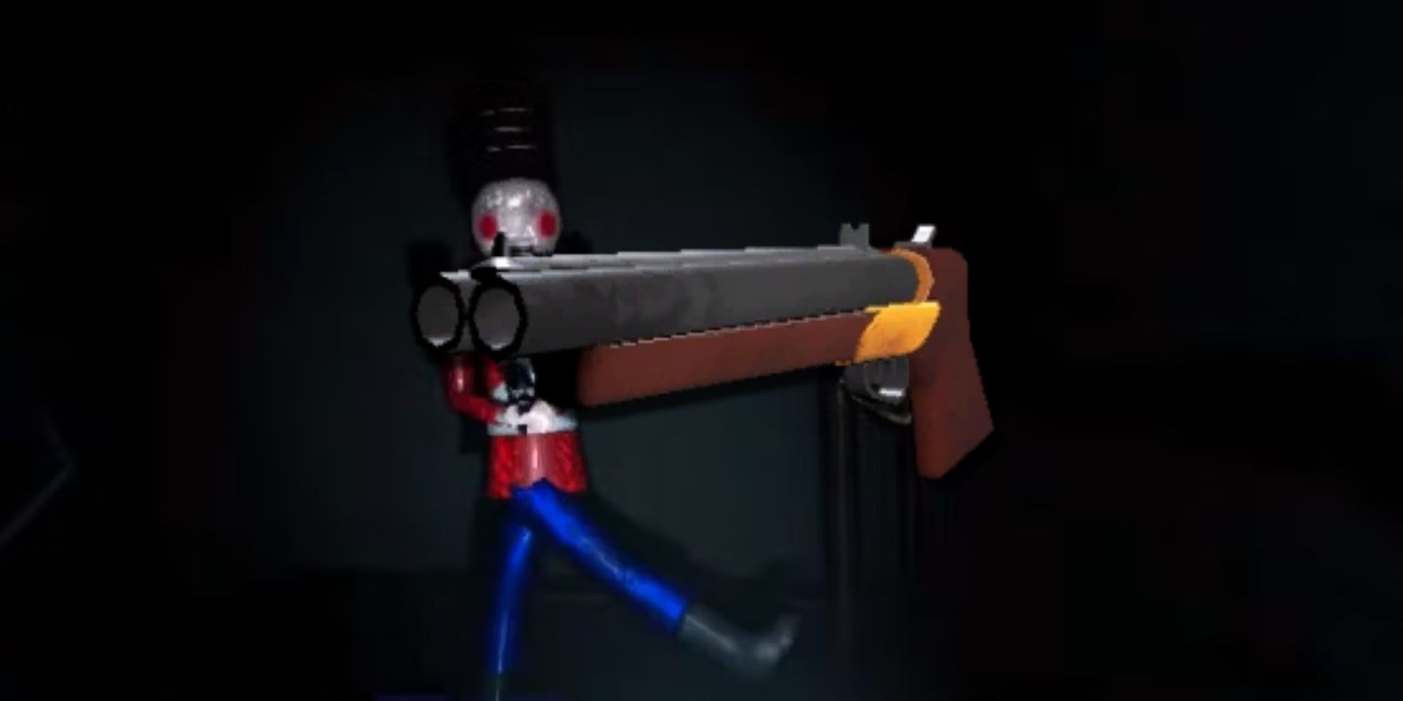 The nutcracker and his double-barrel shotgun, the best weapon in the game