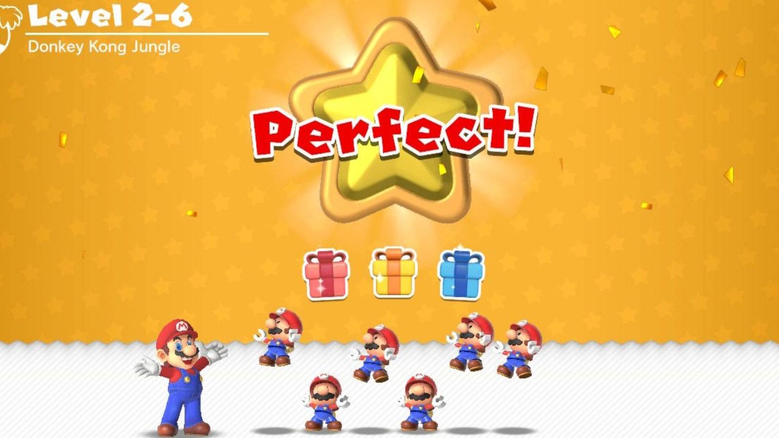 completion screen for level 2-6