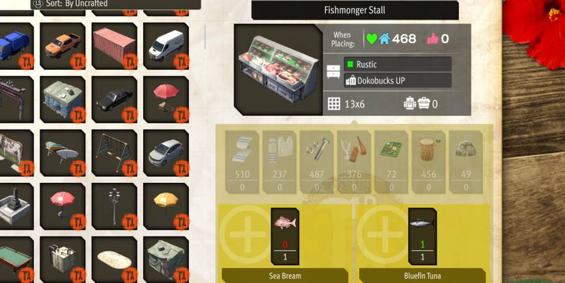 Like a Dragon Infinite Wealth DonDoko Island Best Fish Fishmonger Stall