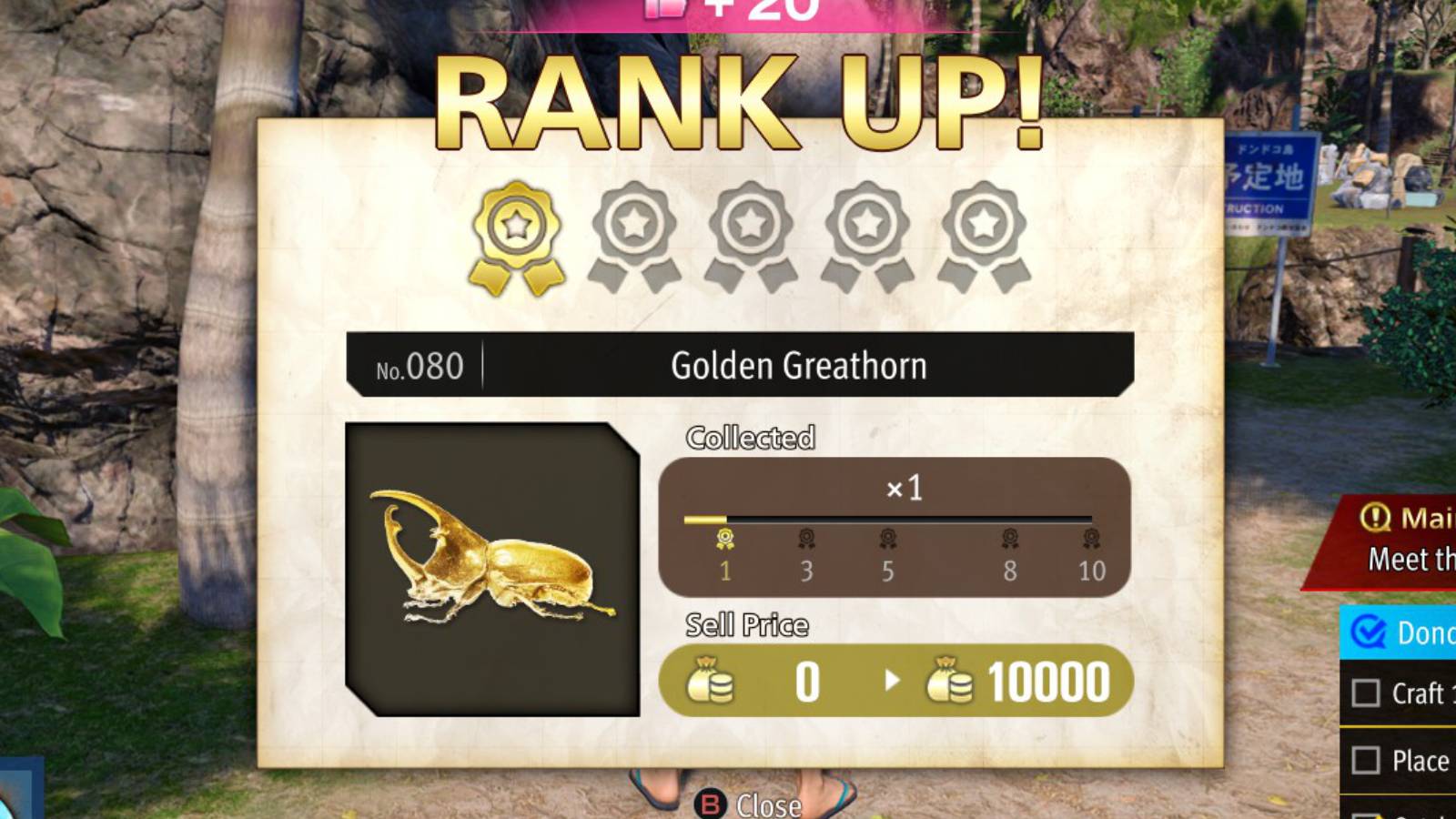 Like a Dragon Infinite Wealth DonDoko Island Best Insects Bugs Golden Greathorn Dokobucks