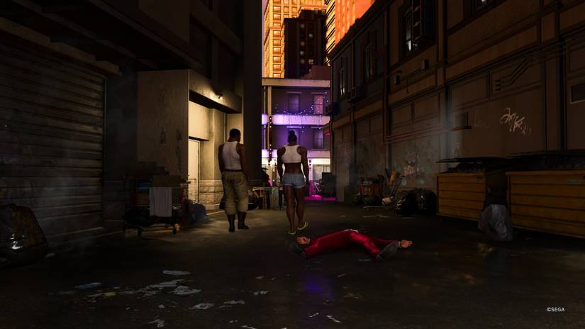 Kasuga gets wrecked by Gary Buster Holmes and his daughter in Like a Dragon: Infinite Wealth.