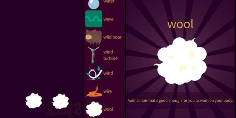 little alchemy 2 how to make wool