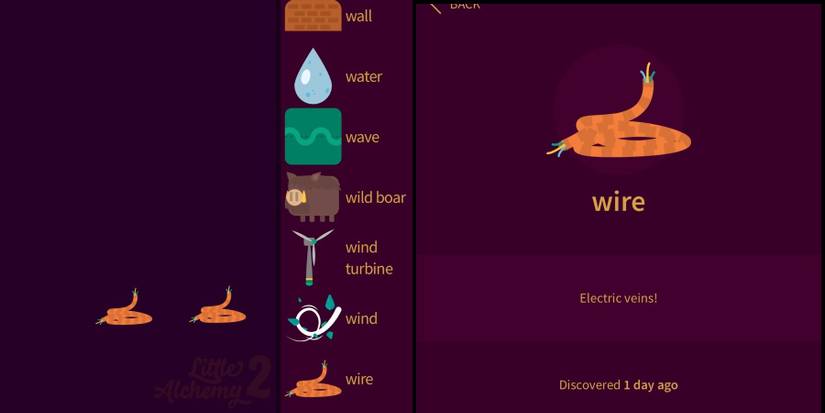 little alchemy 2 make wire