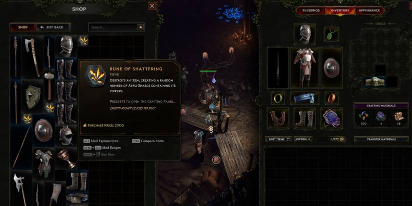 Lost Epoch - Buying A Rune of Shattering