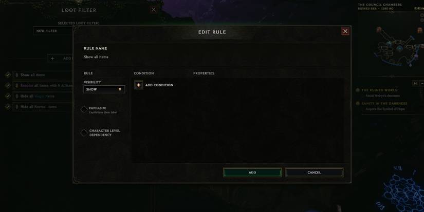 Lost Epoch - Setting Up A Loot Filter