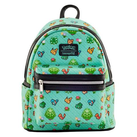 Loungefly Pokemon Starter Pixel 8-Bit Mini Backpack