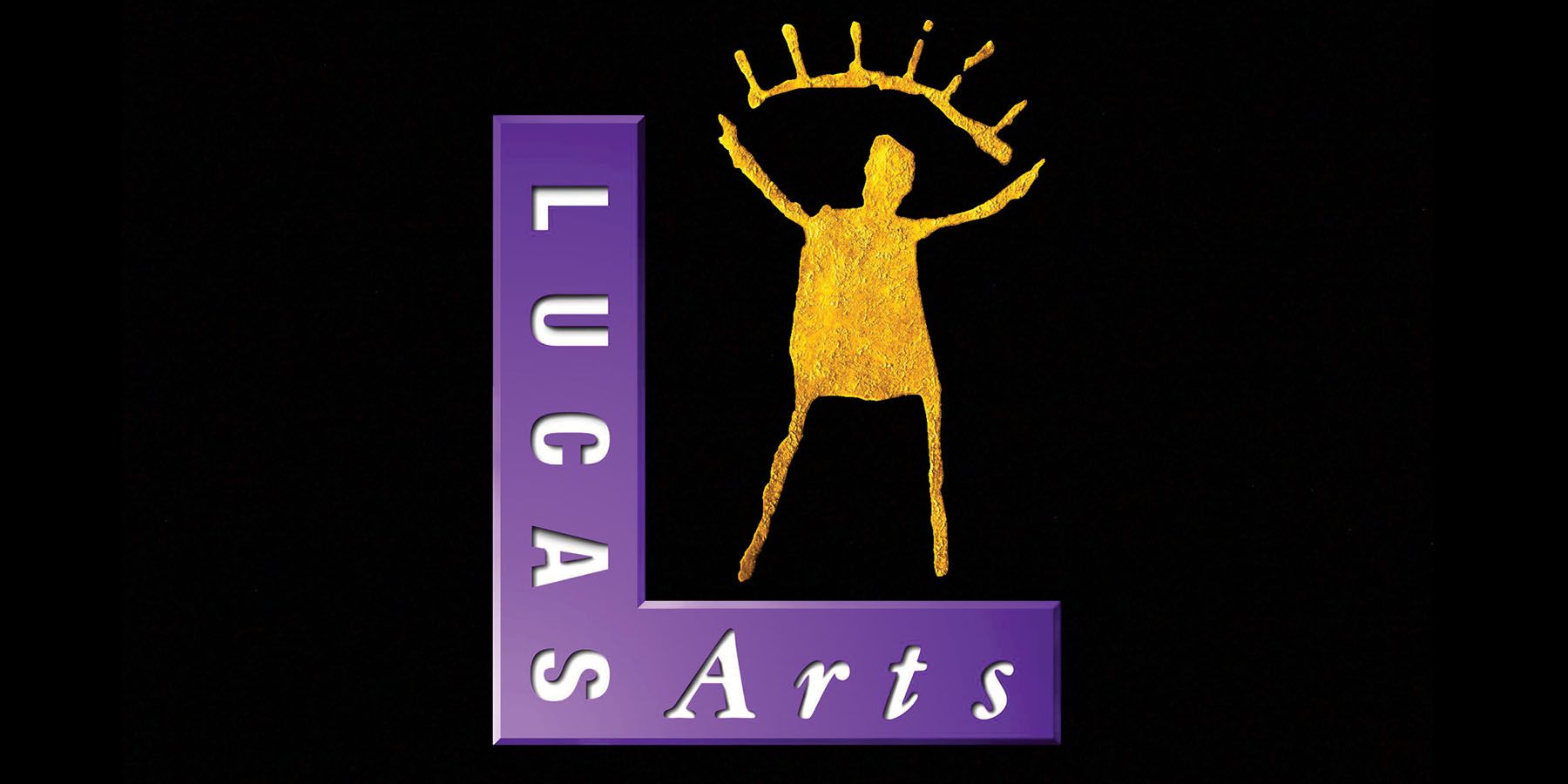 An image of the old LucasArts logo against a black background.
