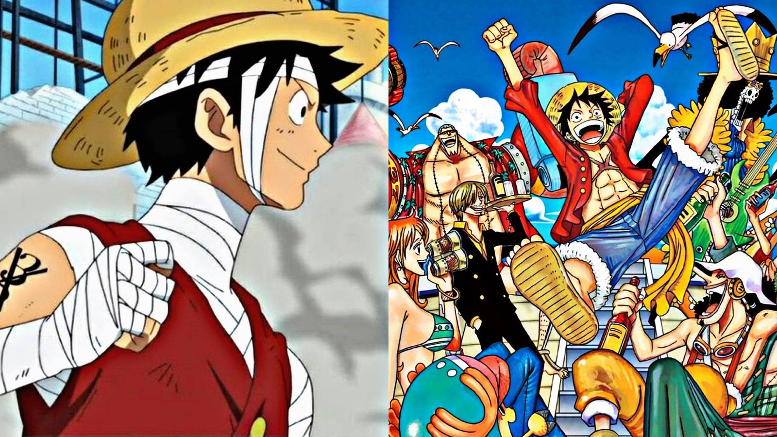 luffy straw hat pirates time skip one piece