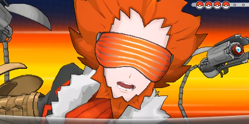 Lysandre in a battle animation from X&Y