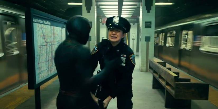 Madame Web Ezekiel Attacking Cops