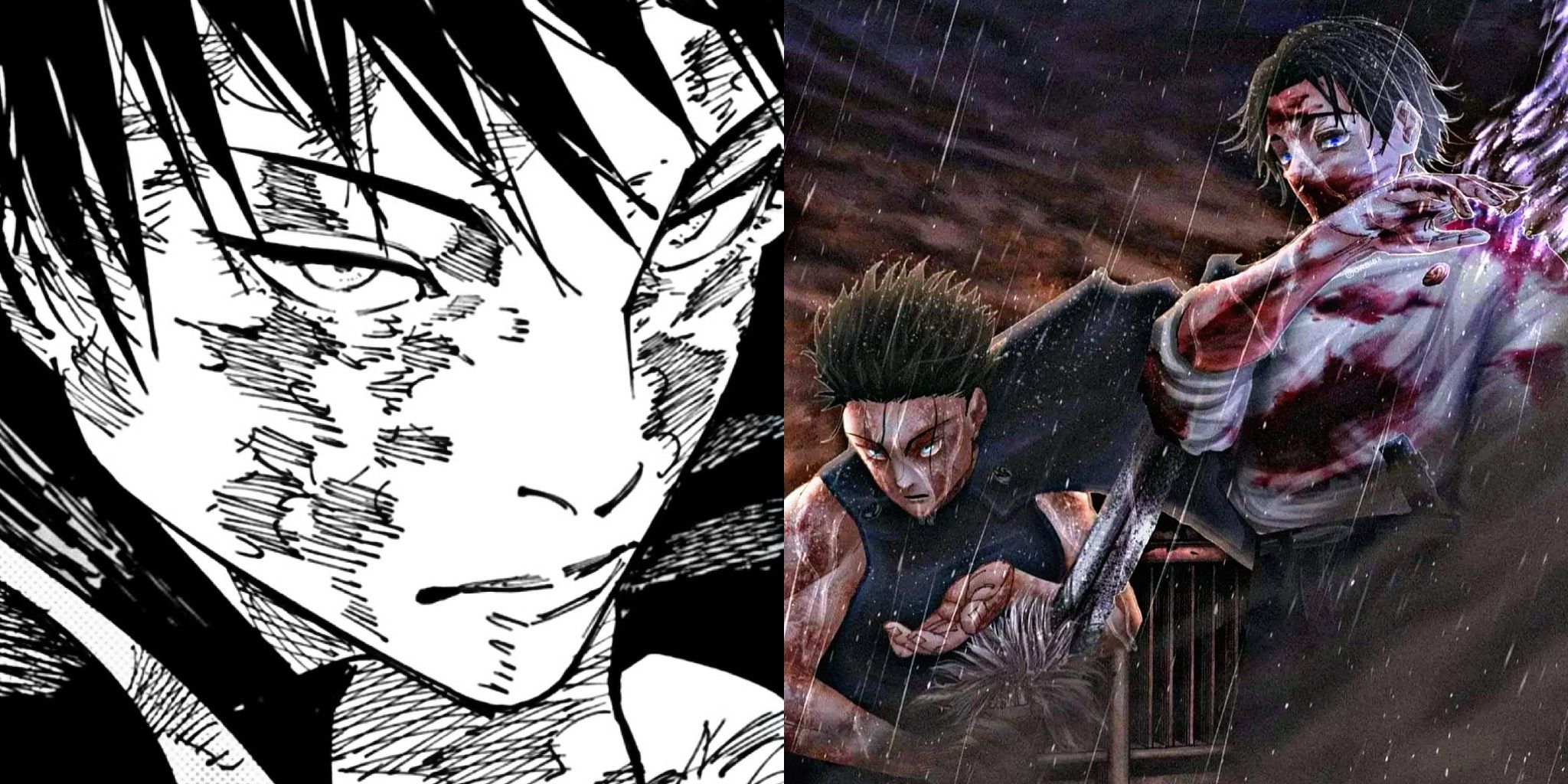 maki and yuta vs sukuna jujutsu kaisen jjk 252