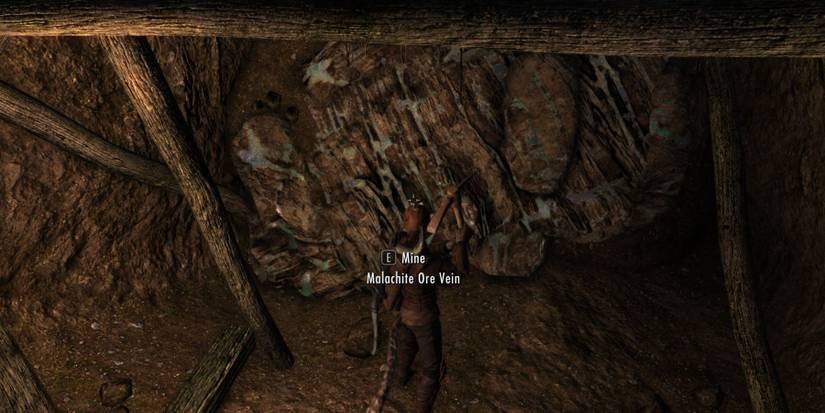 Malachite ore in Skyrim