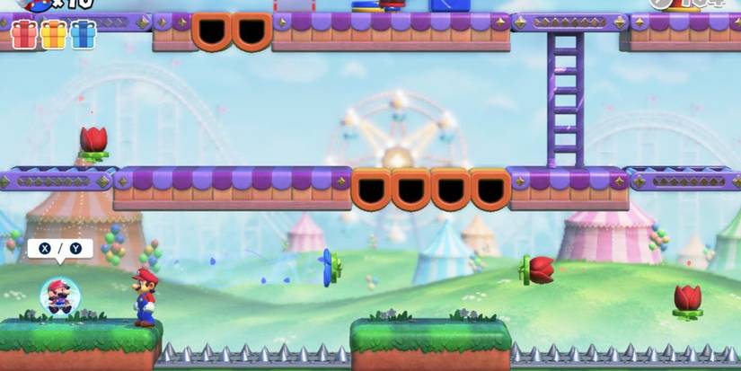 mario vs. donkey kong level 4-1 toy mario