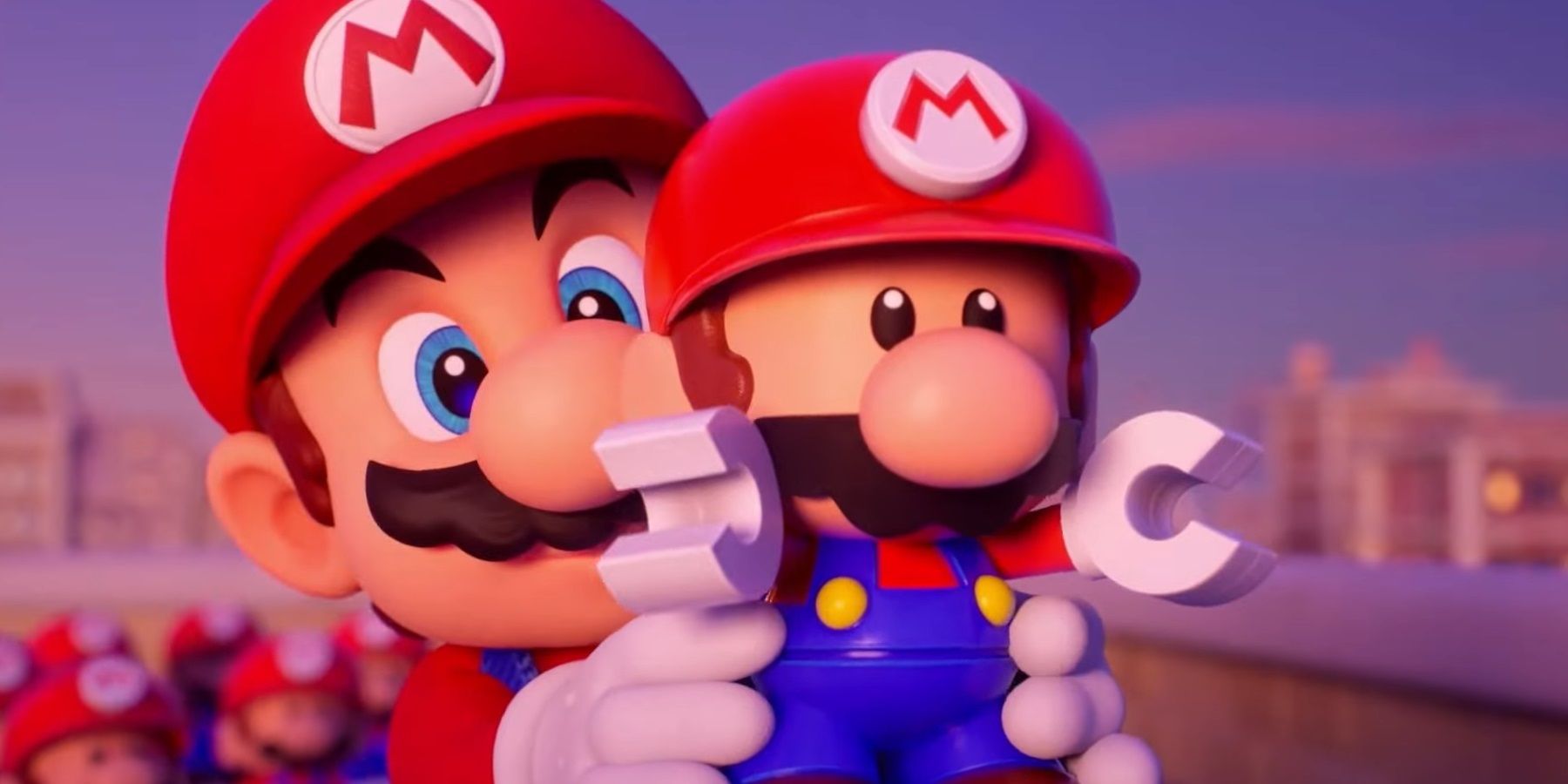 Mario vs Donkey Kong Mario Holding A Mini