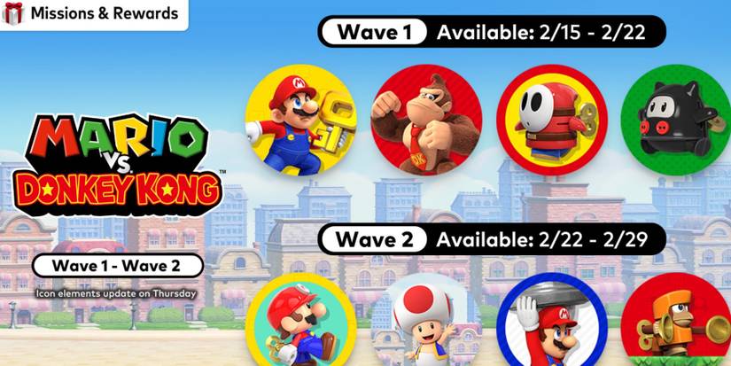 promotional image for nintendo switch online mario donkey kong icons