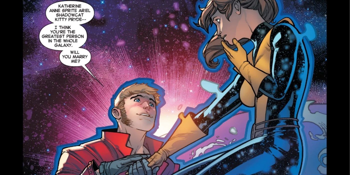 Peter Quill Proposal Kitty Pryde Comic X-Men