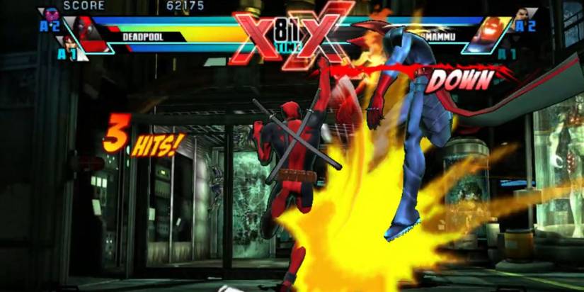 Deadpool Uppercuts Dormammu In Ultimate marvel Vs. Capcom 3