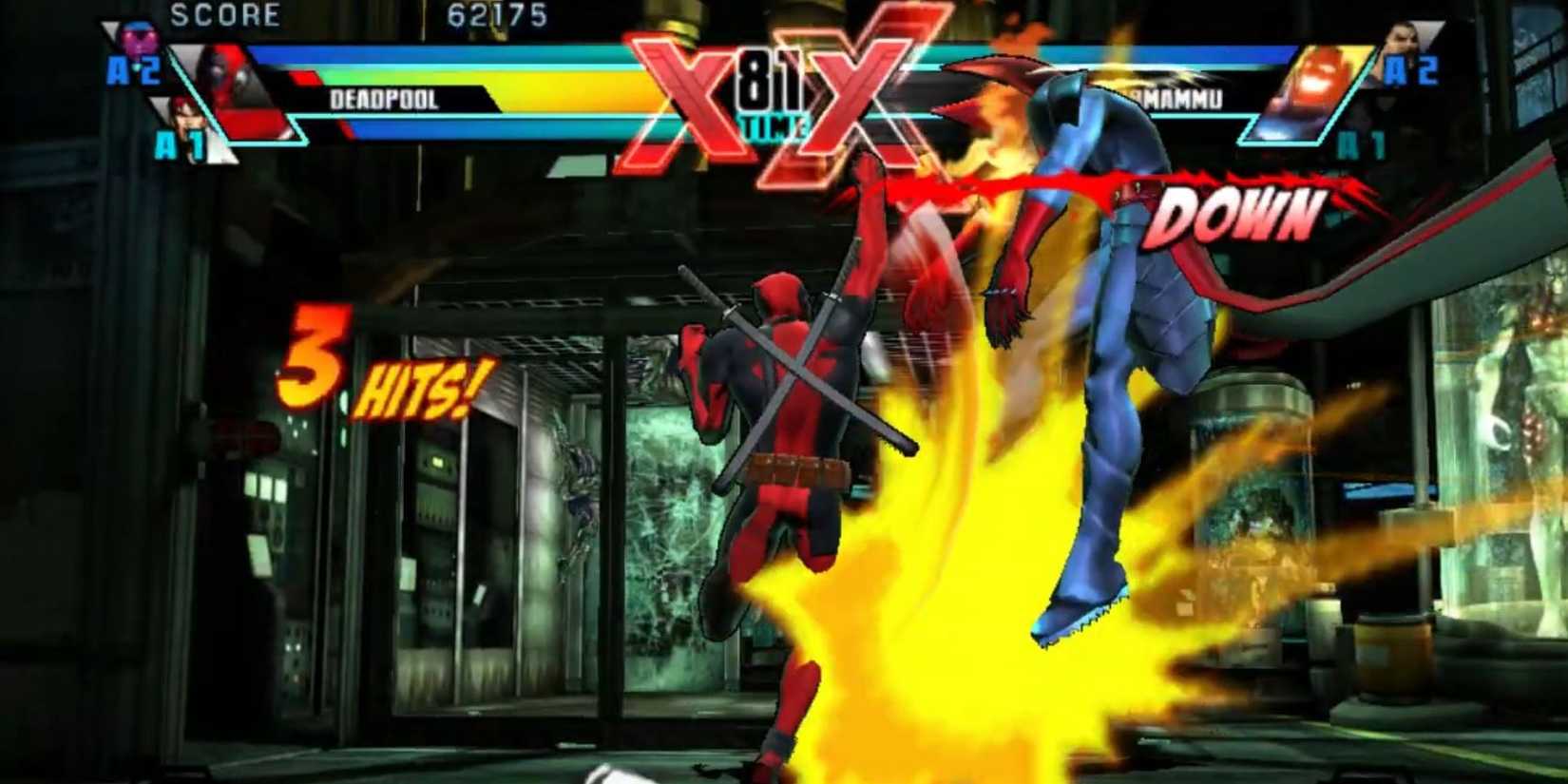Deadpool Uppercuts Dormammu In Ultimate marvel Vs. Capcom 3