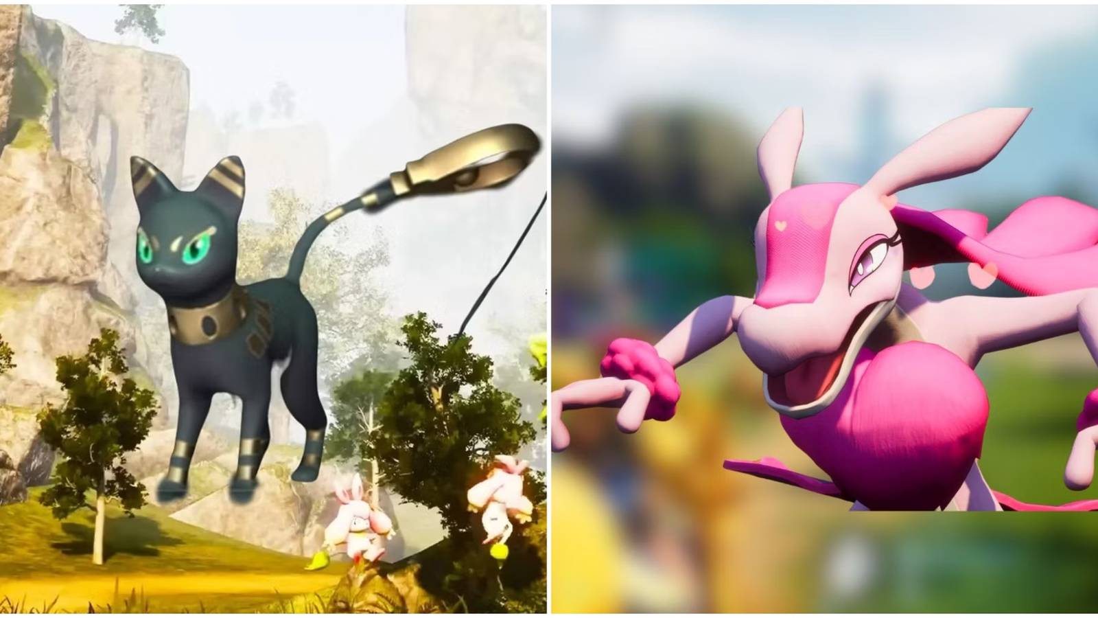 Mau and Lovander in Palworld